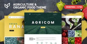Agricom Free download Agriculture & Organic Food WordPress Theme Nulled