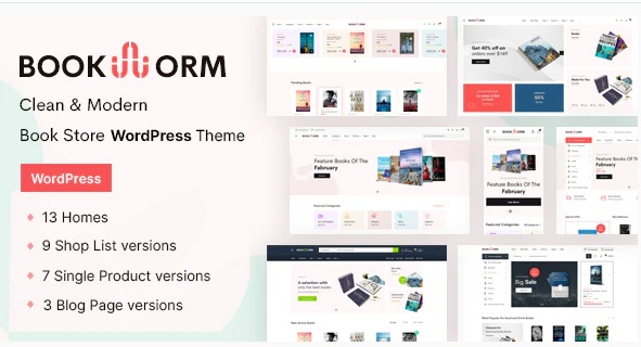 Bookworm Nulled Bookstore & Bookshop WooCommerce Theme Free Download