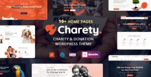 Charety Nulled Charity & Donation WordPress Theme Free Download