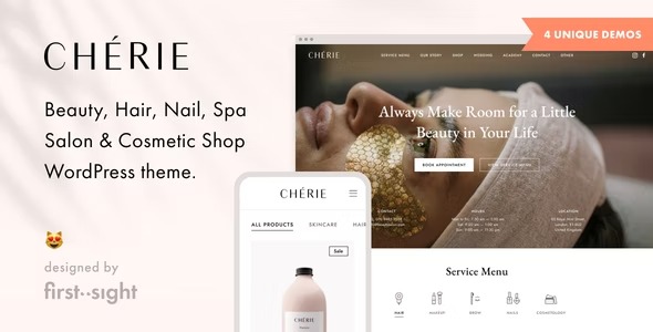 Cherie Nulled Beauty Salon WordPress Theme Free Download