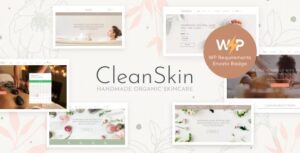 CleanSkin Nulled Handmade Organic Soap & Natural Cosmetics Shop WordPress Theme Elementor Free Download