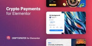 Criptopayer Free Download Crypto Payment Button for Elementor Nulled