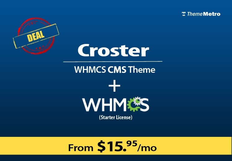Croster Nulled WHMCS CMS Theme Free Download