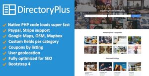 Directory Plus Nulled Business Directory PHP Script Free Download