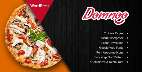 Domnoo Nulled Pizza & Restaurant WP Free Download