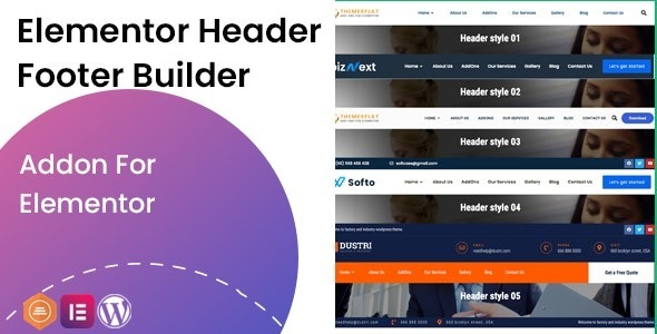 Elementor Header Footer Builder Addon Free Download Nulled