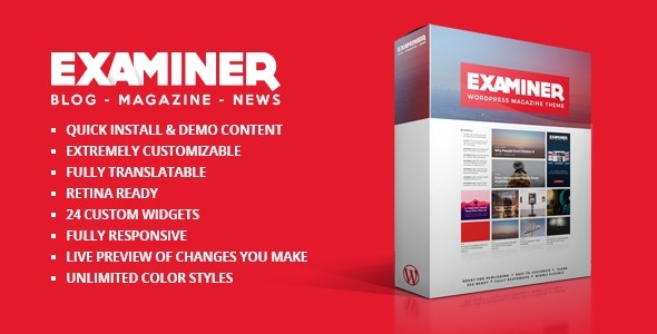 Examiner Nulled Magazine Theme Free Download