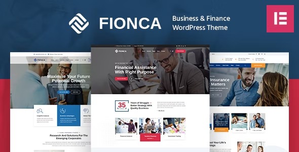Fionca Free Download Business & Finance WordPress Theme NULLED