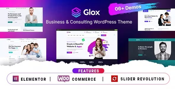 Glox Business & Consulting WordPress Theme Nulled