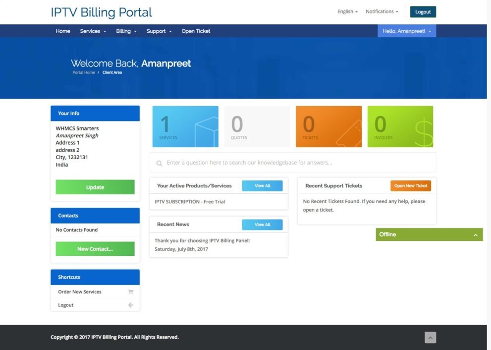 IPTV Billing Zpax Panel Reseller for WHMCS Nulled Free Download