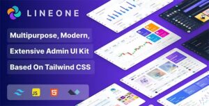 Lineone Nulled Multipurpose Admin and Webapp UI kit based on Tailwind CSS Free Download