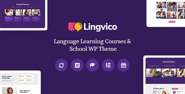 Lingvico Language Center & Training Courses WordPress Theme Nulled