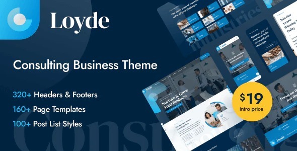 Loyde Nulled Consulting Business WordPress Theme Free Download