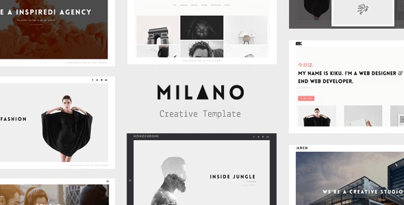 Milano Nulled Creative Minimal WordPress Theme Free Download