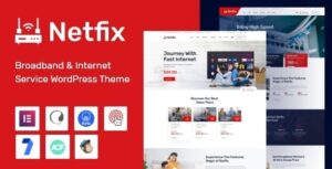 Netfix Nulled Broadband & Internet Services WordPress Theme Free Download