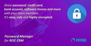 Password Manager for RISE CRM Nulled Free Download