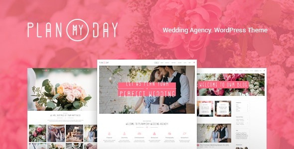Plan My Day Nulled Wedding Event Planning Agency WordPress Theme Nulled