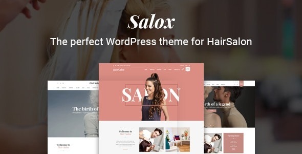 Salox Nulled Hair Salon WordPress Theme Free Download