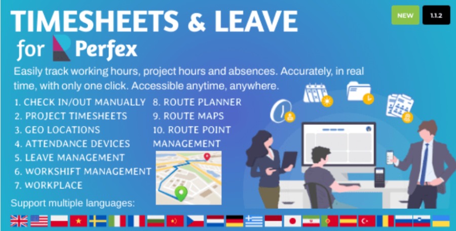 Timesheets and Leave Management for Perfex CRM Nulled Free Download