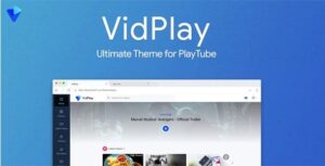 VidPlay Nulled The Ultimate PlayTube Theme Free Download