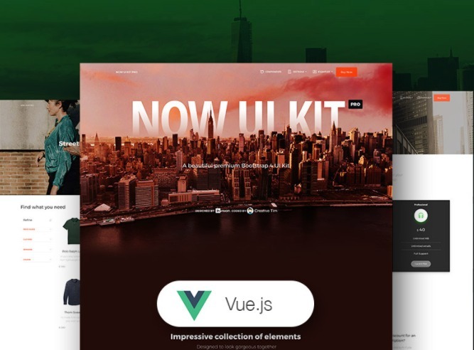 Vue Now UI Kit Pro Free Download GPL