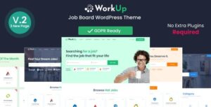 Workup Nulled Job Board WordPress Theme Free Download