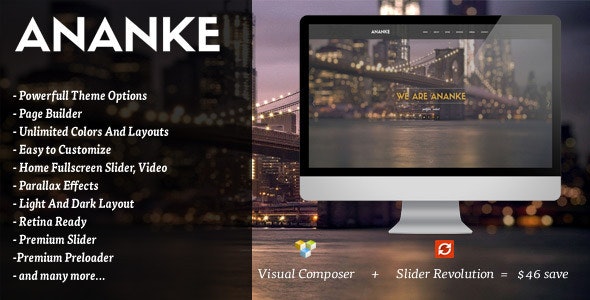 free download Ananke - One Page Parallax WordPress Theme nulled