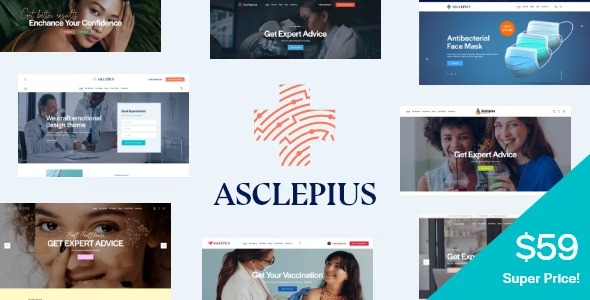 free download Asclepius Doctor, Medical & Healthcare WordPress Theme nulled