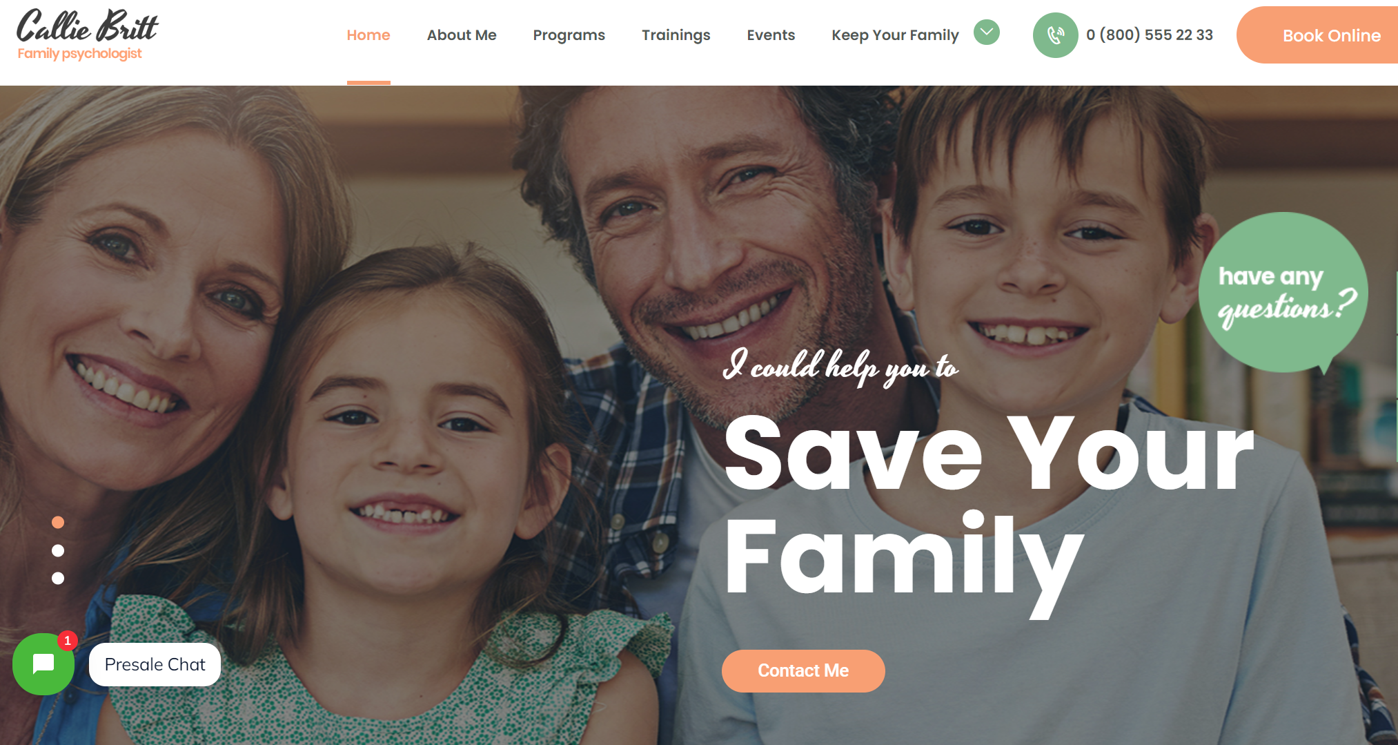 free download Callie Britt Family Counselling Psychology WordPress Theme nulled