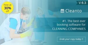 free download Cleanto Bookings management system for cleaners and cleaning companies nulled