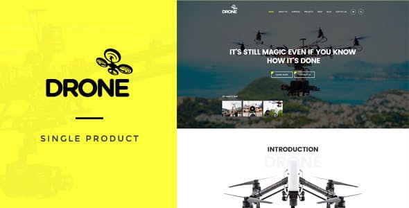 free download Drone Single Product WordPress Theme Nulled 