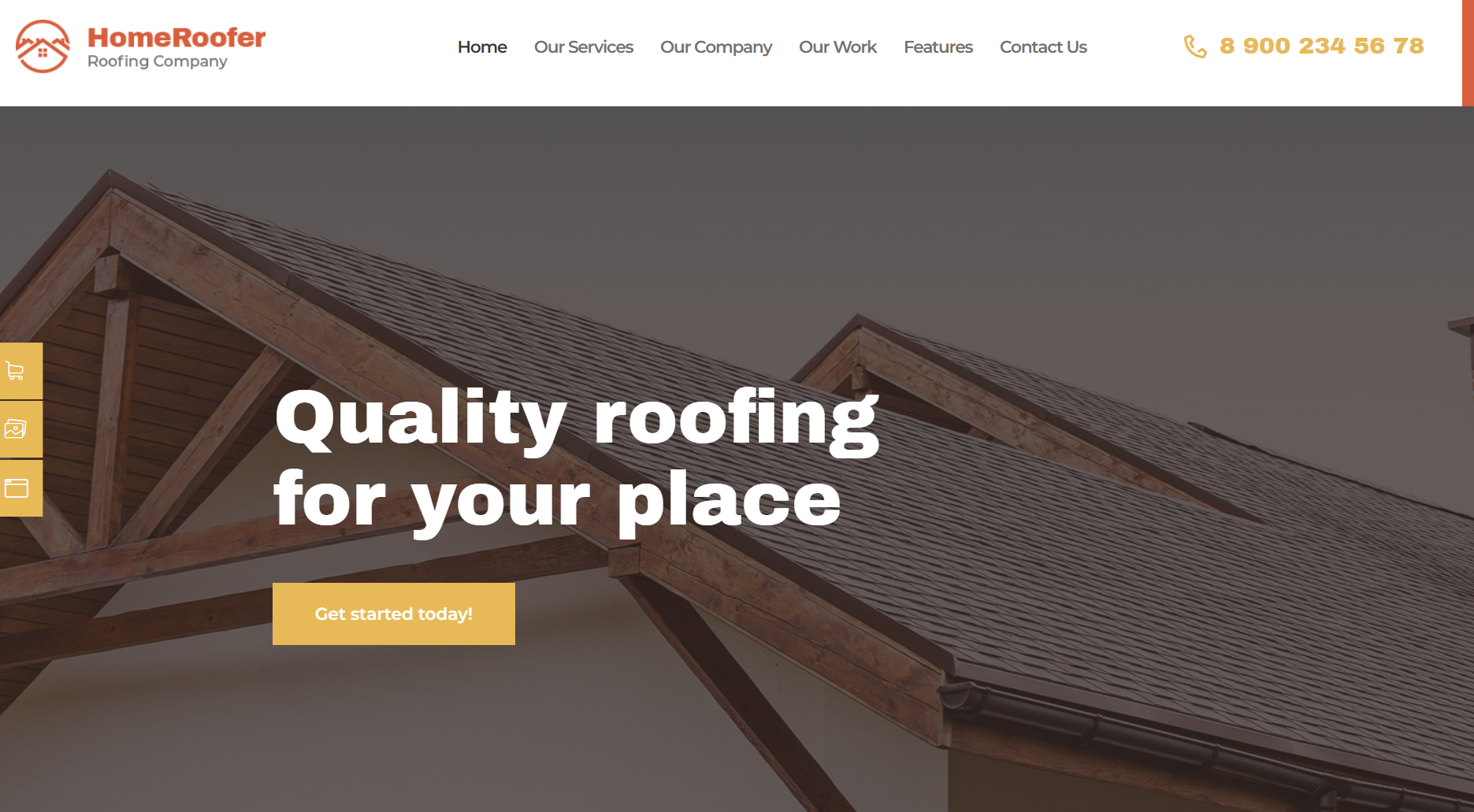free download HomeRoofer Roofing Company Services & Construction WordPress Theme nulled
