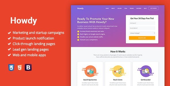free download Howdy - Multipurpose High-Converting Landing Page WordPress Theme nulled