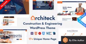 Architeck Nulled Construction WordPress Theme Free Download