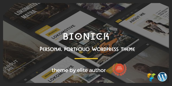 Bionick Personal Portfolio WordPress Theme Nulled