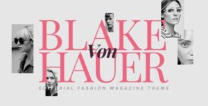 Blake von Hauer Editorial Fashion Magazine Theme Nulled