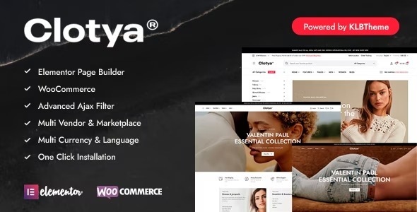 Clotya Nulled Fashion Store eCommerce Theme Free Download