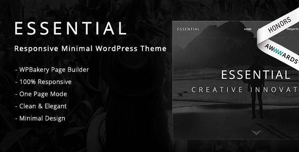 Essential Nulled Responsive Minimal WordPress Theme Free Download