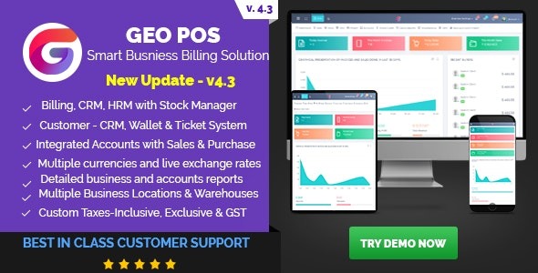 Geo POS Nulled Build 180 Point of Sale, Billing and Stock Manager Application Free Download