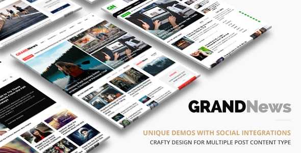 Grand News WordPress News Theme Nulled