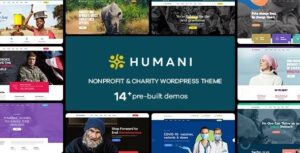 Humani Nonprofit & Charity WordPress Theme Nulled