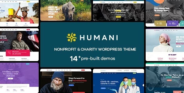 Humani Nonprofit & Charity WordPress Theme Nulled