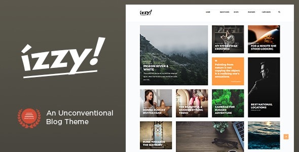 Izzy Nulled An Unconventional Blog Theme Free Download
