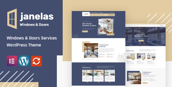 Janelas Nulled Windows & Doors Services WordPress Theme Free Download