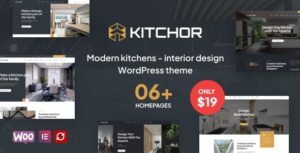 Kitchor Interior Design WordPress theme Nulled