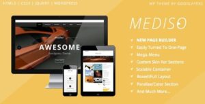 Mediso Nulled Corporate One-Page Blogging Free Download