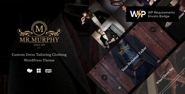 Mr. Murphy Custom Dress Tailoring Clothing WordPress Theme Nulled