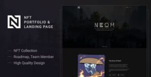 Neoh Nulled NFT Portfolio and Landing Page Free Download