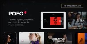 Pofo Creative Agency, Corporate and Portfolio Multi-purpose Template Nulled