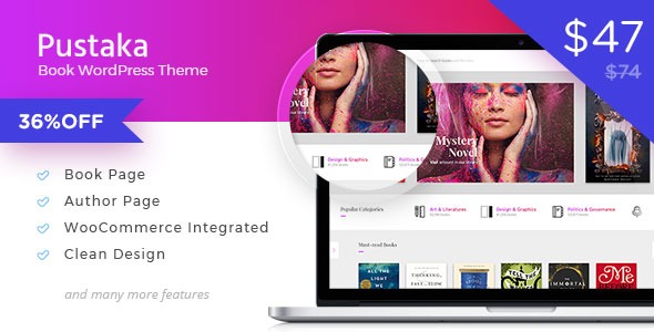 Pustaka WooCommerce Theme For Book Store Nulled